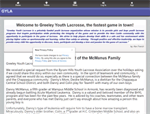 Tablet Screenshot of greeleyyouthlacrosse.com